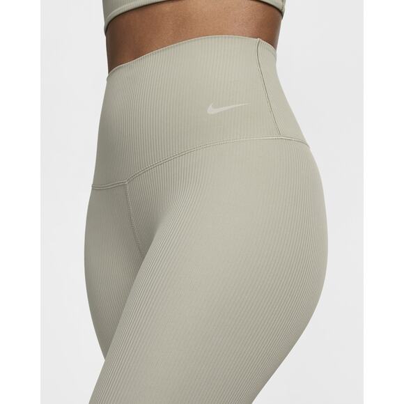 Nike Zenvy Rib Women’s High-Waisted 7/8 Leggings in Green, size M, NWT - Picture 4 of 12